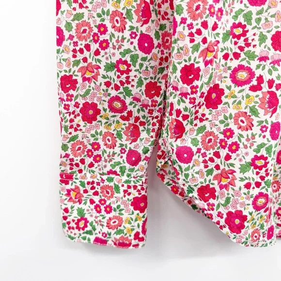 J. Crew Slim-Fit Button Down Shirt in Liberty Fabric Danjo Floral Print Size 4 - Picture 7 of 14